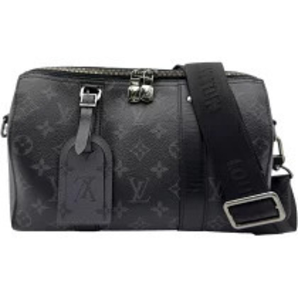 Louis Vuitton City Keepall Black Monogram Eclipse Black Reverse Boston Bag